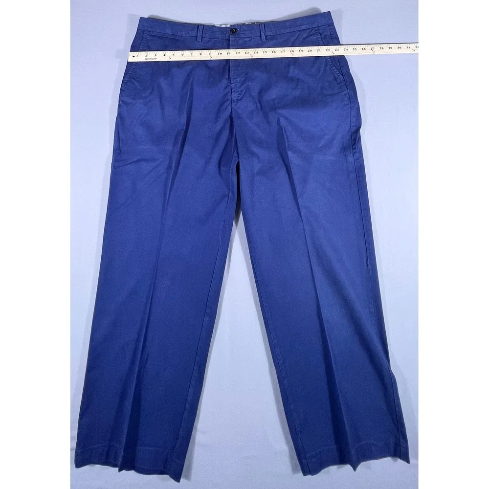 Tommy Bahama Boracay Chino Pants Men's 44x32 Blue Cotton Blend Straight Leg
